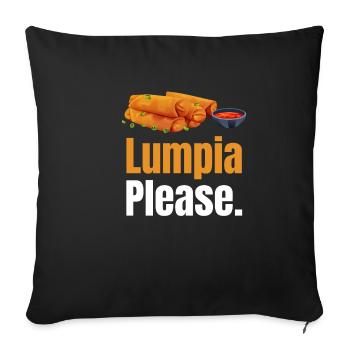 Lumpia, Bitte. Pinoy Shanghai Lover Adobo - Sofakissenbezug 45 x 45 cm - Schwarz - Vorne