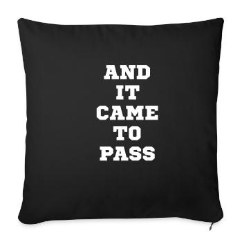 And it happened: Merry Mormon saint - Sofa pillowcase 17,3'' x 17,3'' (45 x 45 cm) - black - Front