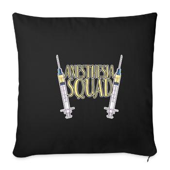 Anesthesia Squad 2 - Sofa pillowcase 17,3'' x 17,3'' (45 x 45 cm) - black - Front