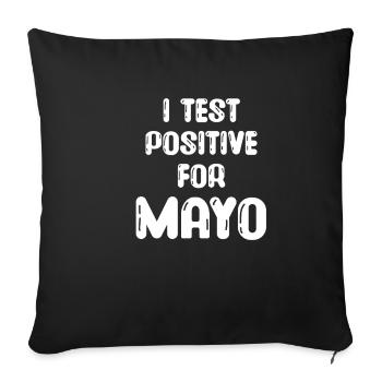 I test positive for - Sofa pillowcase 17,3'' x 17,3'' (45 x 45 cm) - black - Front