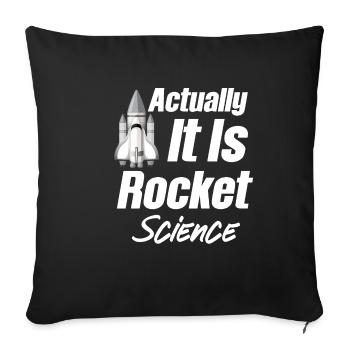 Actually, it is - Sofa pillowcase 17,3'' x 17,3'' (45 x 45 cm) - black - Front