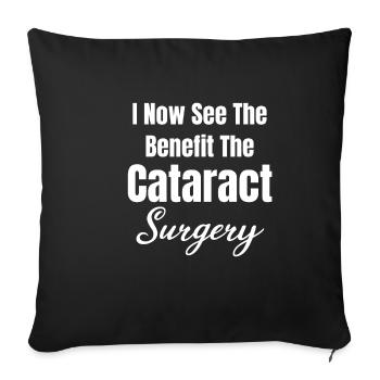 I now see the benefit of a - Sofa pillowcase 17,3'' x 17,3'' (45 x 45 cm) - black - Front