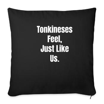 Tonkinese feel, just like us - Sofa pillowcase 17,3'' x 17,3'' (45 x 45 cm) - black - Front