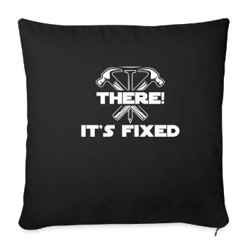Never Better, Funny Craftsman, Contractor, - Sofa pillowcase 17,3'' x 17,3'' (45 x 45 cm) - black - Front