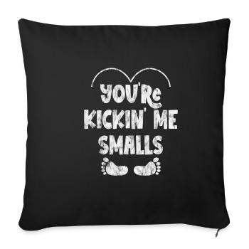 Tu me donnes des coups de pied Smalls 3 - Housse de coussin décorative 45 x 45 cm - noir - Devant