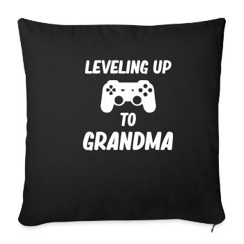 Ascension vers la grand-mère, la retraite, - Housse de coussin décorative 45 x 45 cm - noir - Devant
