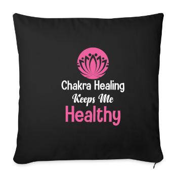 Reiki Is My Jam Chakra Healing, Buddhist - Sofa pillowcase 17,3'' x 17,3'' (45 x 45 cm) - black - Front