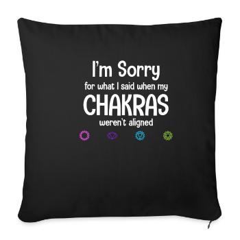 I'm sorry for what I said when my - Sofa pillowcase 17,3'' x 17,3'' (45 x 45 cm) - black - Front