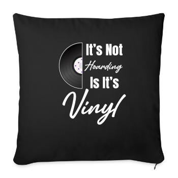 Es Ist Kein Horten, Wenn Es Sich Um Vinyl - Sofakissenbezug 45 x 45 cm - Schwarz - Vorne