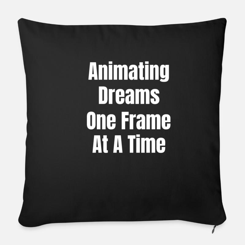 Animieren Von Träumen Bild Für Bild Animator - Sofakissenbezug 45 x 45 cm - Schwarz