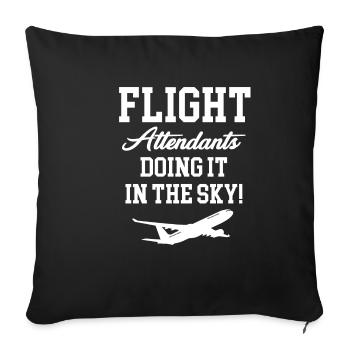 Les hôtesses de l’air sont tout simplement géniales - Housse de coussin décorative 45 x 45 cm - noir - Devant