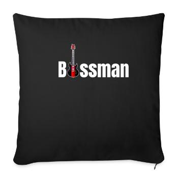 Bassist Funny Bassist Guitarist Metalcore - Sofa pillowcase 17,3'' x 17,3'' (45 x 45 cm) - black - Front