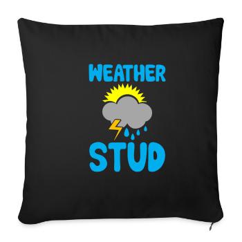 Weather Stud 2 - Sofakissenbezug 45 x 45 cm - Schwarz - Vorne