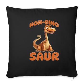 Non-Bino Saur - Sofakissenbezug 45 x 45 cm - Schwarz - Vorne