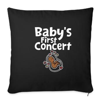 Baby's First Concert 2 - Sofakissenbezug 45 x 45 cm - Schwarz - Vorne