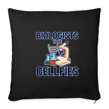 Biologists Take Cellfies 4 - Sofakissenbezug 45 x 45 cm - Schwarz - Vorne