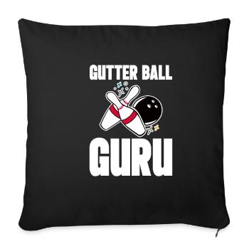 Gutter Ball Guru 4 - Sofakissenbezug 45 x 45 cm - Schwarz - Vorne