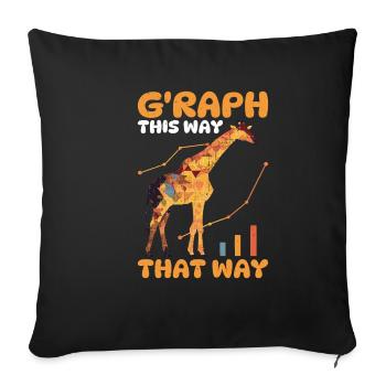G'Raph This Way That Way 2 - Sofakissenbezug 45 x 45 cm - Schwarz - Vorne
