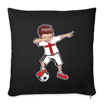 England jersey football fan dabbing boy boys - Sofa pillowcase 17,3'' x 17,3'' (45 x 45 cm) - black - Front