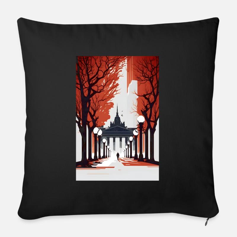 Berliner Berlin Heimat Geschenk - Sofakissenbezug 45 x 45 cm - Schwarz