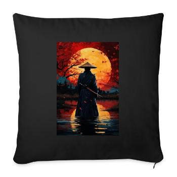 Samurai - Sofa pillowcase 17,3'' x 17,3'' (45 x 45 cm) - black - Front