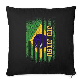 Arts martiaux Brazilien Jiu-jitsu brazilian jiu jitsu - Housse de coussin décorative 45 x 45 cm - noir - Devant