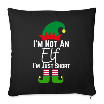 Im Not An Elf Familie Weihnachten Pjs Matching Män - Sofakissenbezug 45 x 45 cm - Schwarz - Vorne