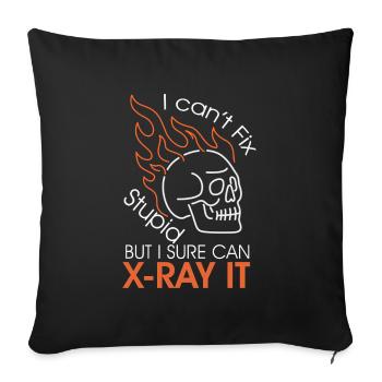 radiology - Sofa pillowcase 17,3'' x 17,3'' (45 x 45 cm) - black - Front