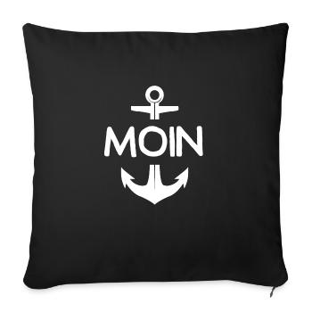 Moin - Sofakissenbezug 45 x 45 cm - Schwarz - Vorne