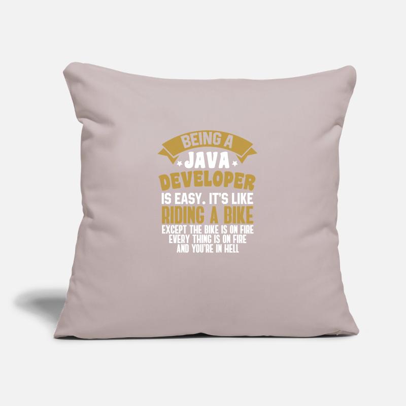 Java Developer Housse de coussin décorative 45 x 45 cm