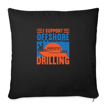 NAVIGATION Forage offshore Fun Sexy - Housse de coussin décorative 45 x 45 cm - noir - Devant