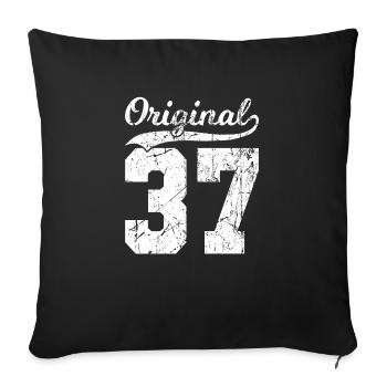 37 Original 87 Years Man Wife Birthday - Sofa pillowcase 17,3'' x 17,3'' (45 x 45 cm) - black - Front