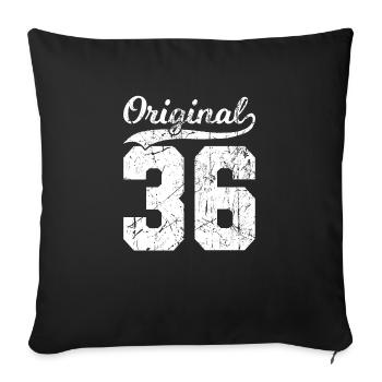 36 Original 88 Ans Homme Femme Anniversaire - Housse de coussin décorative 45 x 45 cm - noir - Devant