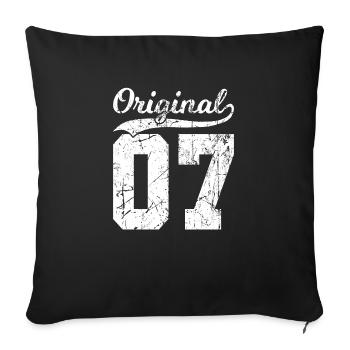 07 Original 17 Years Boy Girl Birthday - Sofa pillowcase 17,3'' x 17,3'' (45 x 45 cm) - black - Front