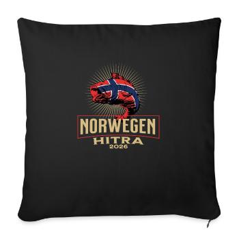 Norway Hitra 2026 - Sofa pillowcase 17,3'' x 17,3'' (45 x 45 cm) - black - Front
