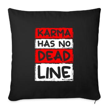 Fate Positive Motivation - Sofa pillowcase 17,3'' x 17,3'' (45 x 45 cm) - black - Front