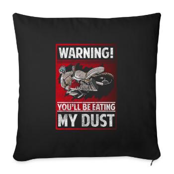 Dirt Bike Cycling Biker Street - Sofa pillowcase 17,3'' x 17,3'' (45 x 45 cm) - black - Front