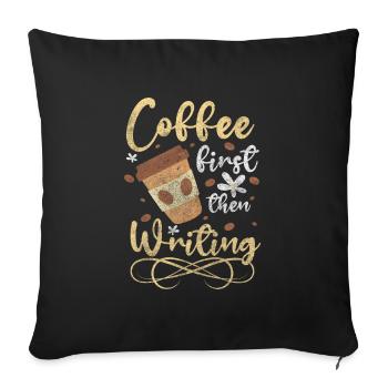 Author Knowledge Novel Crime Novel - Sofa pillowcase 17,3'' x 17,3'' (45 x 45 cm) - black - Front