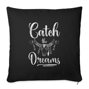 Dream Wishes Esotericism Sleeping - Sofa pillowcase 17,3'' x 17,3'' (45 x 45 cm) - black - Front