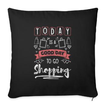 Shopping Purchase Gift Queen - Sofa pillowcase 17,3'' x 17,3'' (45 x 45 cm) - black - Front