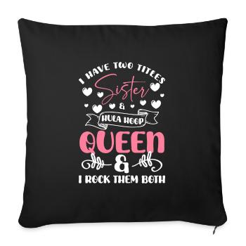 Hullern Ring Slimming Fit - Housse de coussin décorative 45 x 45 cm - noir - Devant