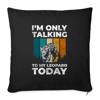 Prédateur Afrique Bien-être animal Terre - Housse de coussin décorative 45 x 45 cm - noir - Devant