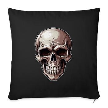 Skull - Sofa pillowcase 17,3'' x 17,3'' (45 x 45 cm) - black - Front