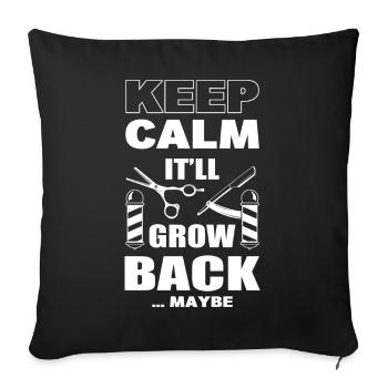 Friseur Humor Friseur - Sofakissenbezug 45 x 45 cm - Schwarz - Vorne