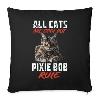 Pixie bob - Sofakissenbezug 45 x 45 cm - Schwarz - Vorne