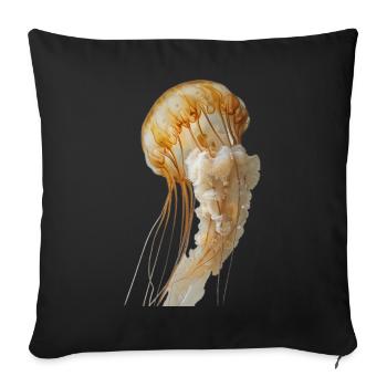 Méduse - Housse de coussin décorative 45 x 45 cm - noir - Devant