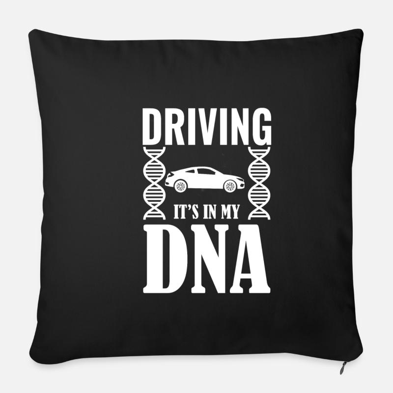 motorist - Sofa pillowcase 17,3'' x 17,3'' (45 x 45 cm) - black