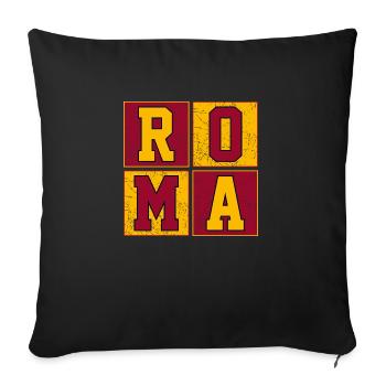 Roma - Sofa pillowcase 17,3'' x 17,3'' (45 x 45 cm) - black - Front