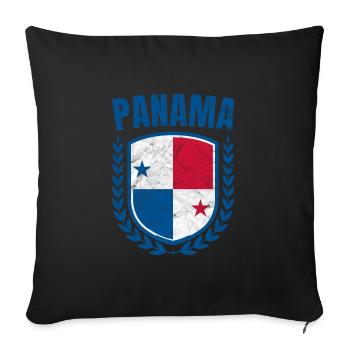 Panama - Sofa pillowcase 17,3'' x 17,3'' (45 x 45 cm) - black - Front
