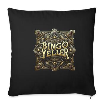 Bingo Yeller 5 - Housse de coussin décorative 45 x 45 cm - noir - Devant